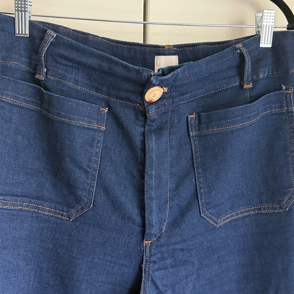 Anthropologie Maeve The Colette Full Length Wide Leg Jeans - Picture 5 of 12